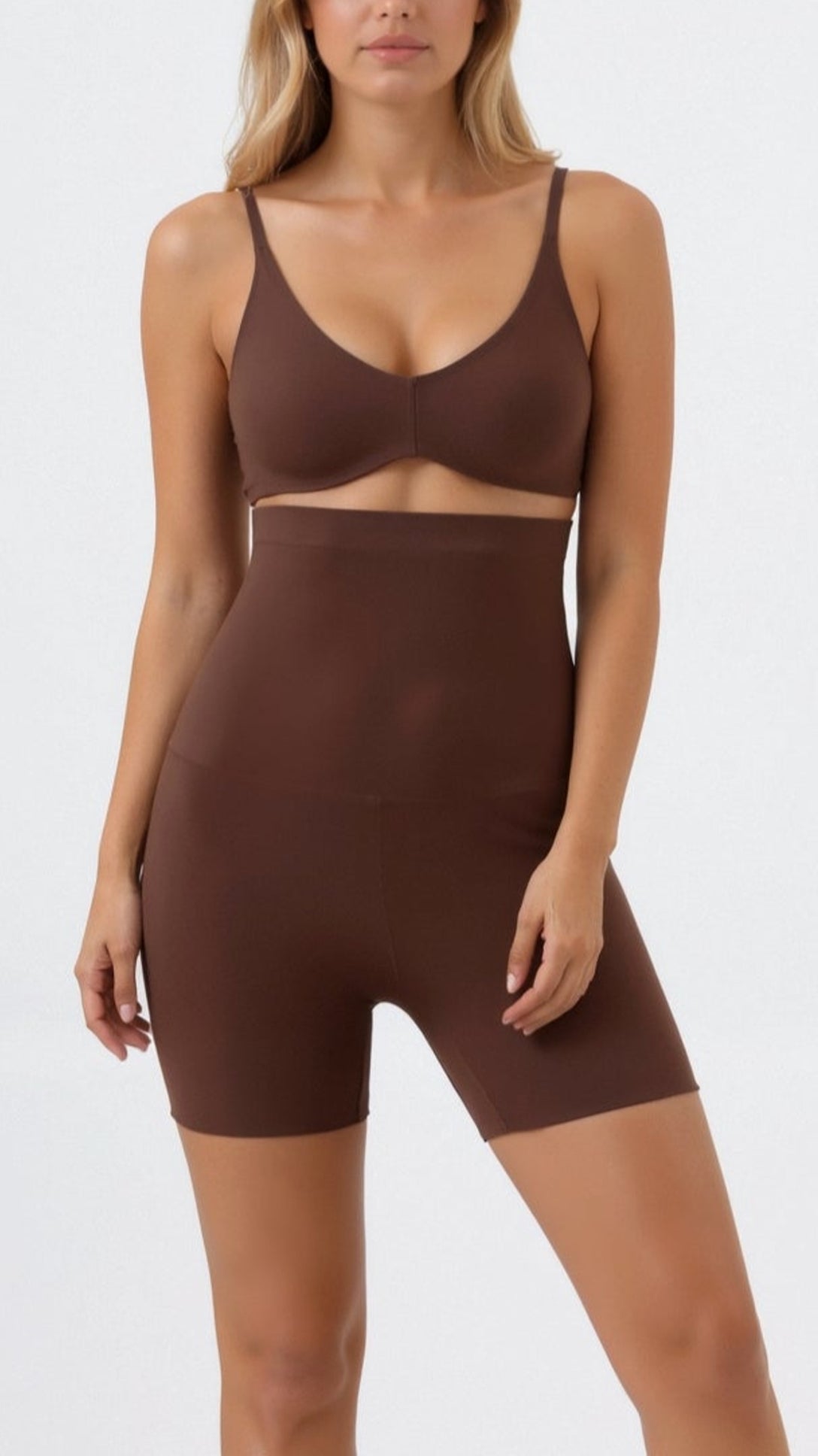 Seamless Butt Lifting Shorts - Coffee