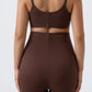Seamless Butt Lifting Shorts - Coffee detail