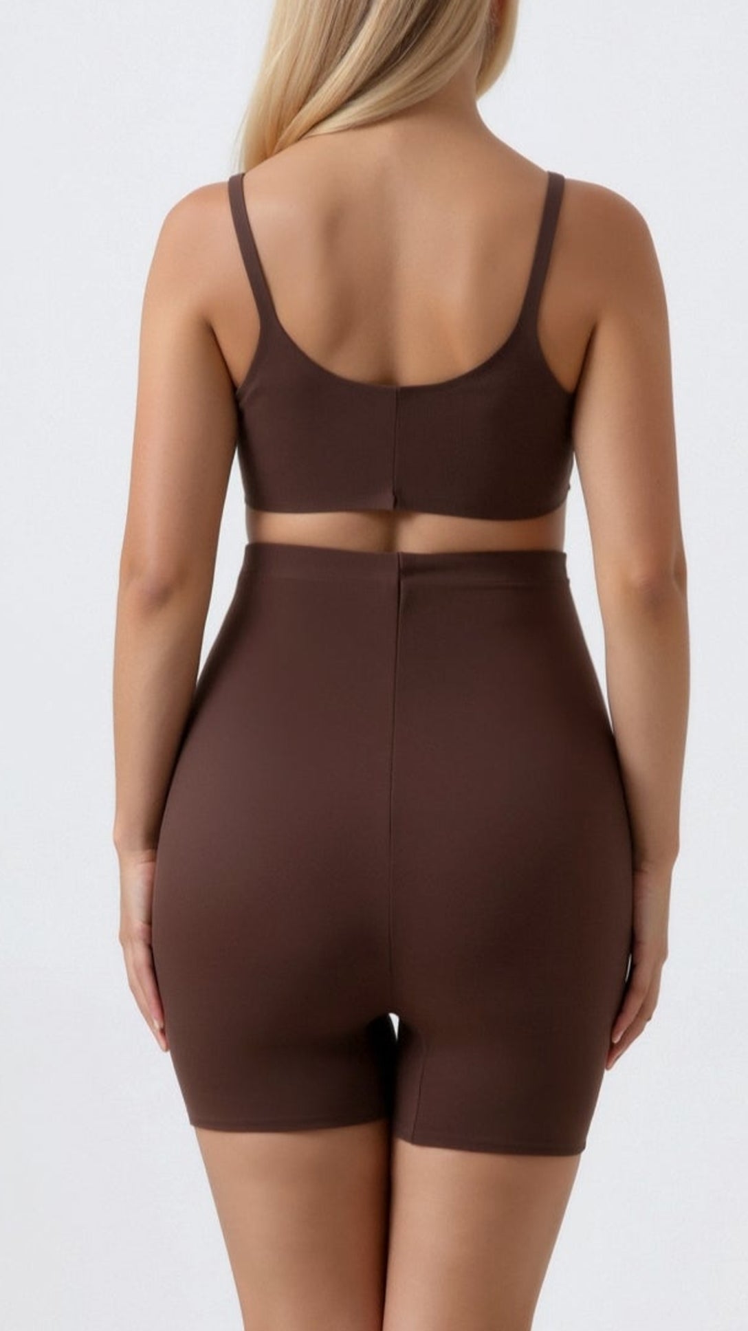 Seamless Butt Lifting Shorts - Coffee detail