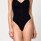 Seamless Thong Bodysuit - Black