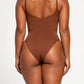 Seamless Thong Bodysuit - Caramel detail