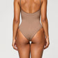 Seamless Thong Bodysuit - Khaki detail