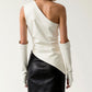 Sienna One-Shoulder Top - White detail