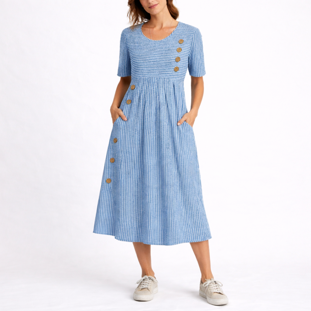 Striped Midi Dress - style 1