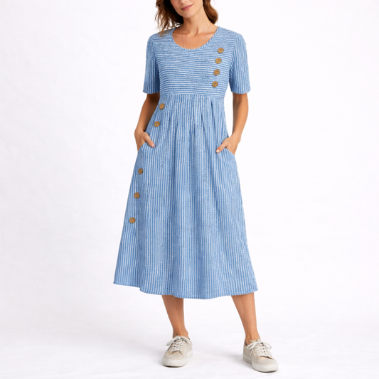 Striped Midi Dress - style 1