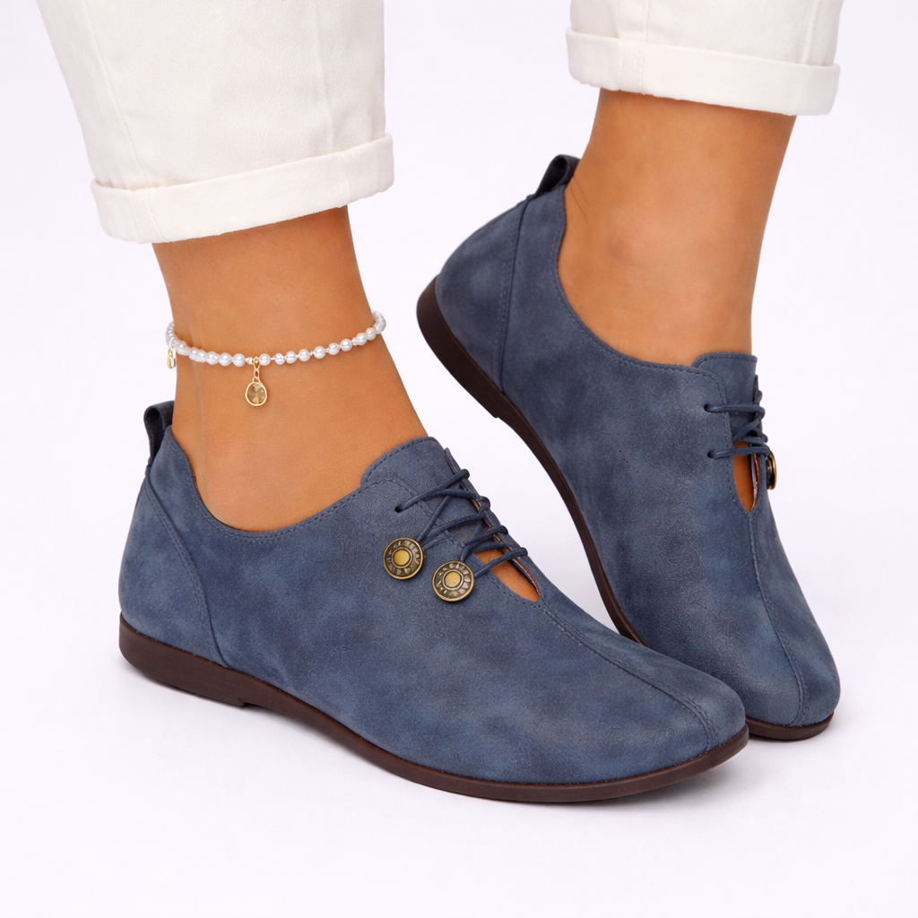 Orthopedic Comfort Loafers - Blue Taupe