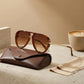 Aviator Sunglasses - Vintage Tortoise