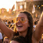 Aviator Sunglasses - Amber Gold festival lifestyle