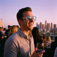 Aviator Sunglasses - rooftop sunset lifestyle