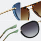 Aviator Sunglasses - hinge and bridge detail
