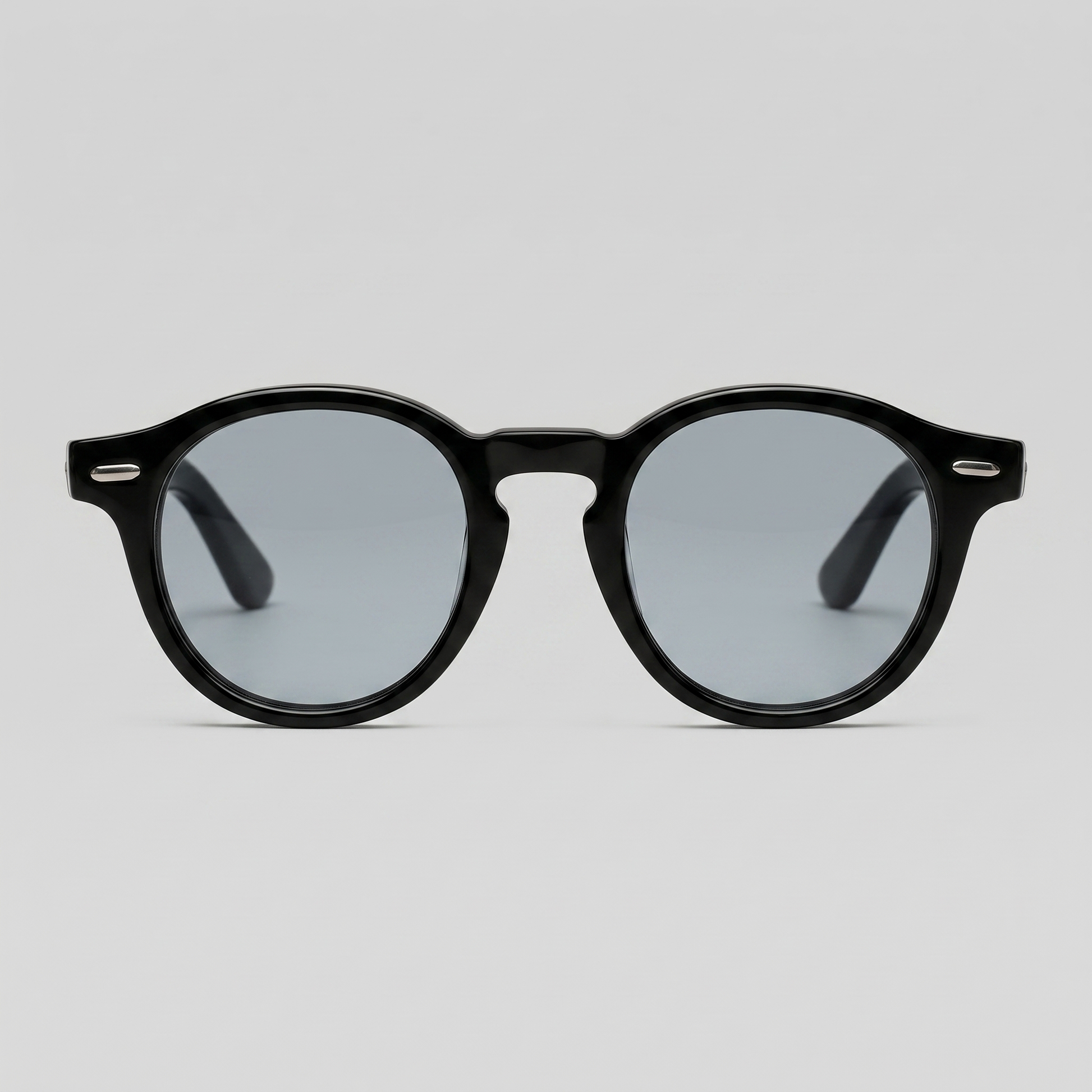 Men's Acetate Sunglasses Round Shape - front