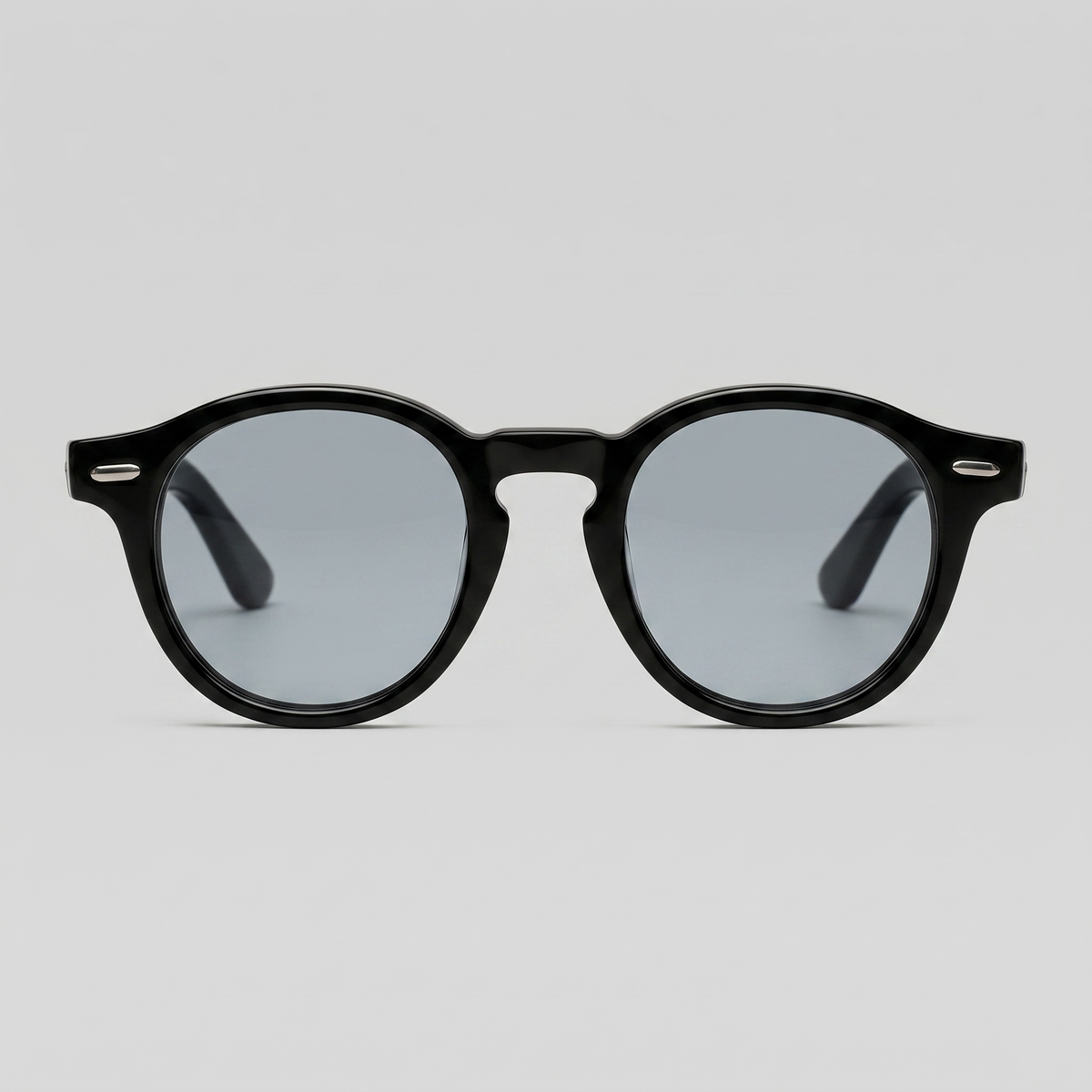 Men's Acetate Sunglasses Round Shape - front