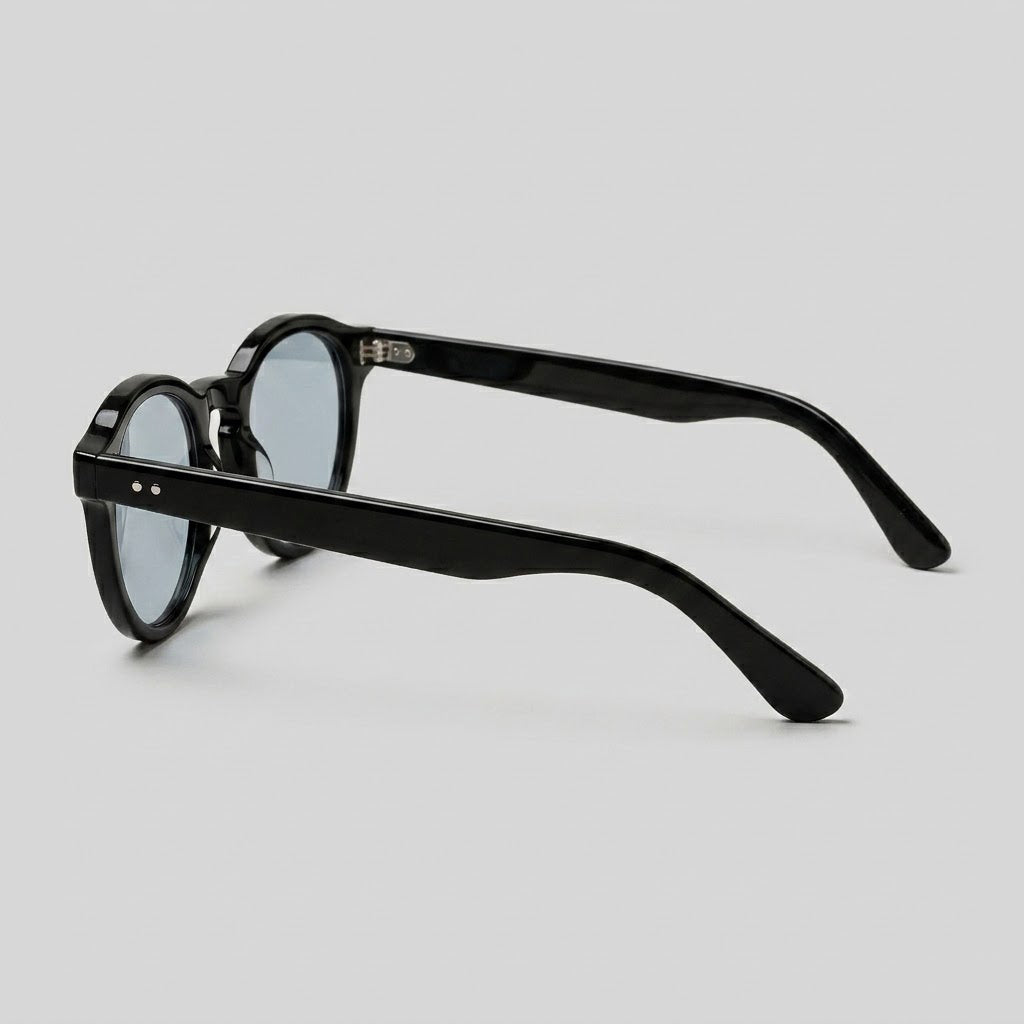 Men's Acetate Sunglasses Round Shape - detail