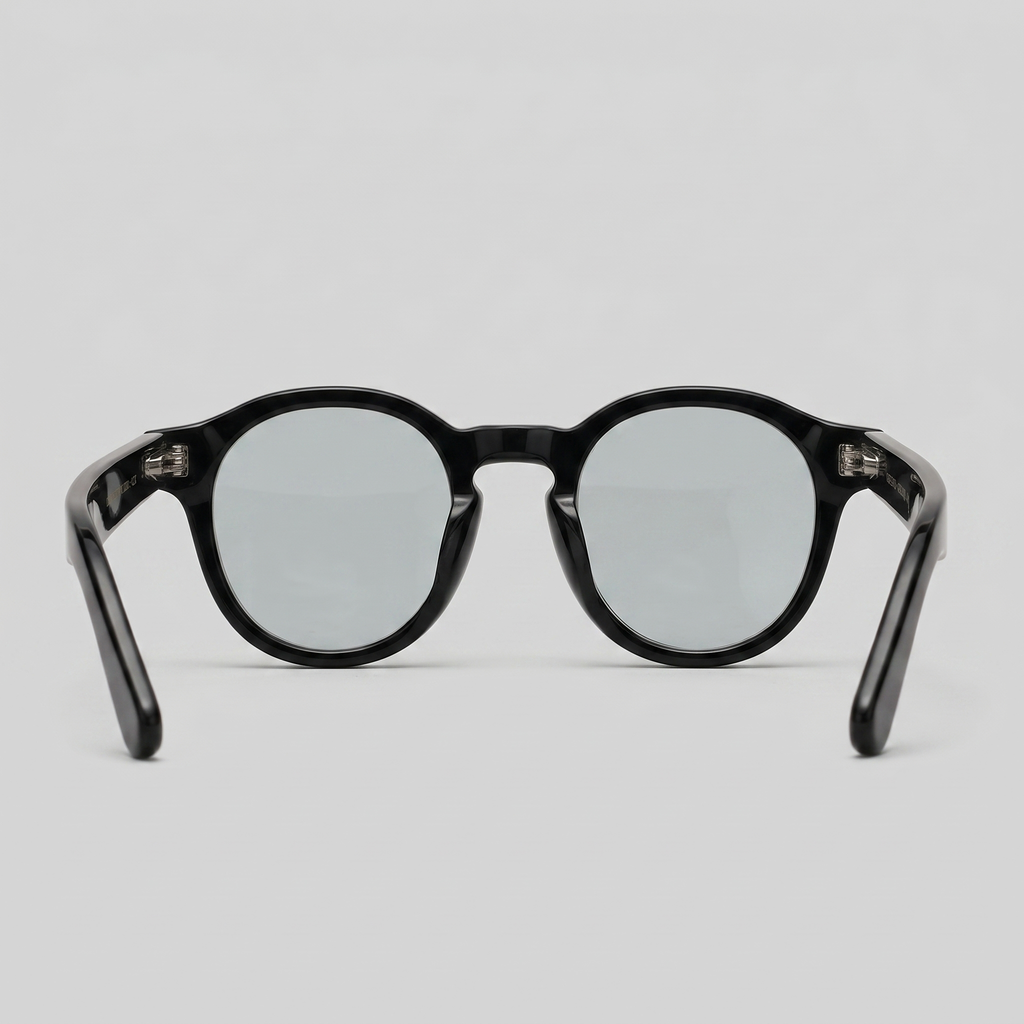 Men's Acetate Sunglasses Round Shape - worn